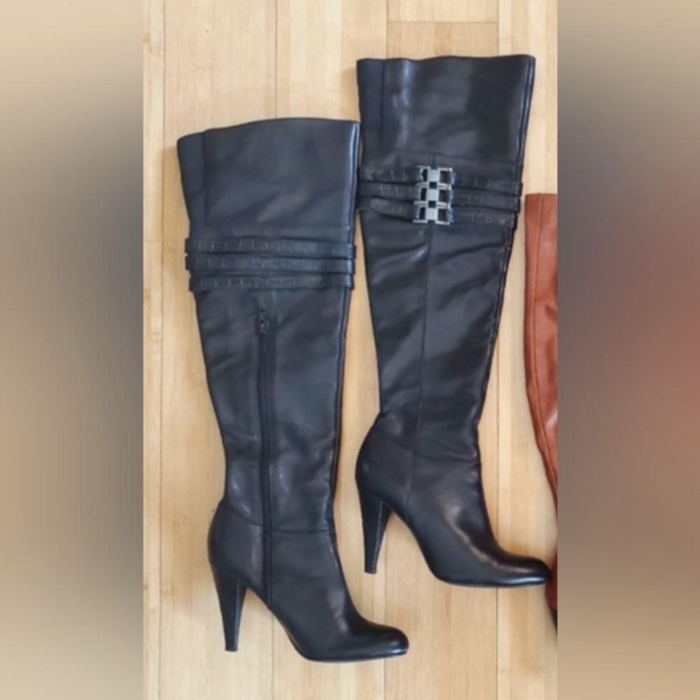 Over the knee healed boots